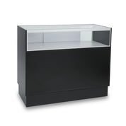 Comptoir vitré en mélamine 1/3 vision avec section rangement 48" - Comptoirs Vitrés - Mobico inc.