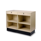 Melamine service counter with lockable drawers 48"