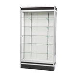 Vitrine murale avec structure en aluminium 84"