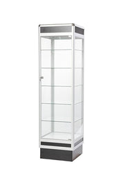 Tour vitrée 72" H aluminium - Comptoirs Vitrés - Mobico Canada