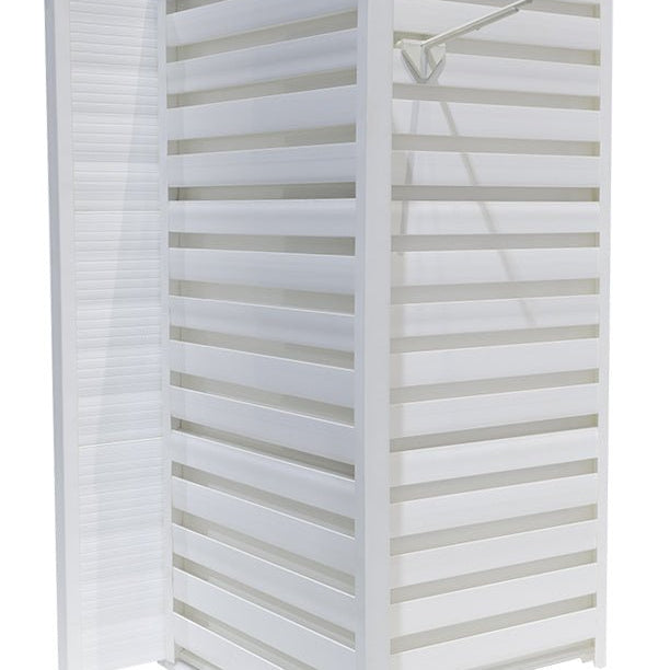 Tour pivotante de slatwall en plastique 13.5” x 13.5” x 19”H - Présentoirs de comptoir - Mobico Canada