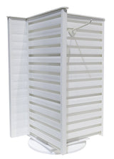 Countertop revolving plastic s.w. tower 13.5” x 13.5” x 19”H