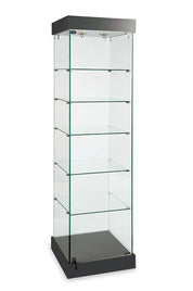 Tour vitrée 76" H - verre sur verre - 9.5mm - Comptoirs Vitrés - Mobico Canada