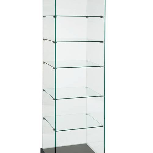 Tour vitrée 76" H - verre sur verre - 9.5mm - Comptoirs Vitrés - Mobico Canada