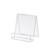 Multi-purpose book display stand 3.5"L x 4"H x 1" acrylic