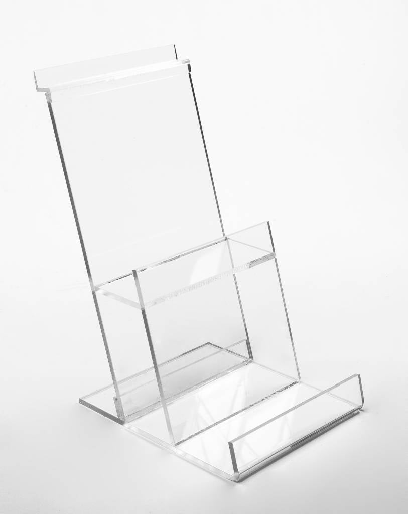 Support 2 niveaux 5 - 1/2"L x 7" P x 10 - 1/2"H, acrylique - Accessoires de présentation - Mobico Canada