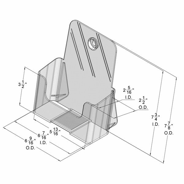 4"H, mur et comptoir - Accessoires de présentation - Mobico Canada