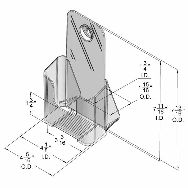 4"H, mur et comptoir - Accessoires de présentation - Mobico Canada