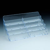 Countertop card stand 8 pockets 8" X 3-1/2 X 4"H