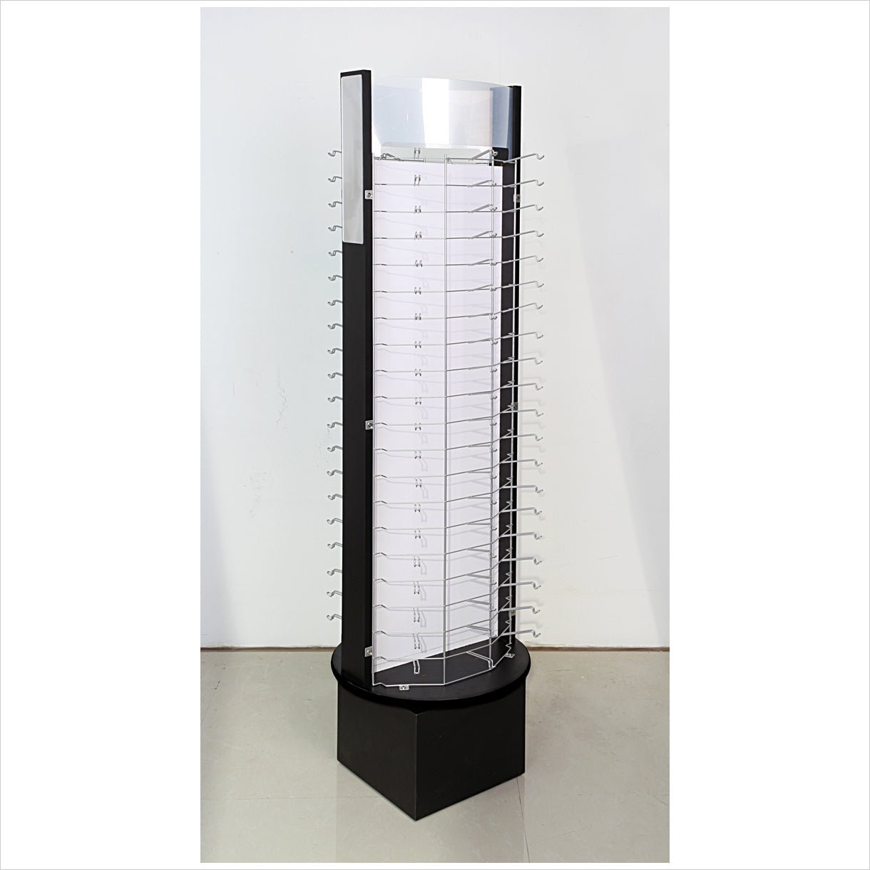 Présentoir rotatif pour lunetterie 120 paires, 2 miroirs - Présentoir pour cartes de souhaits et lunettes - Mobico Canada