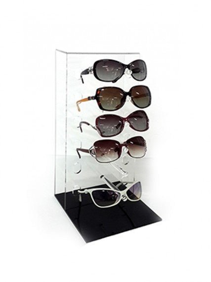 Présentoir de comptoir pour 6 paires de lunette en acrylique - Présentoirs pour vos événements - Mobico Canada