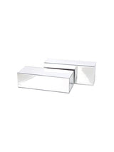  Acrylic mirror podium for shoe shop 10"(L) x 4"(W) x 3"(H)