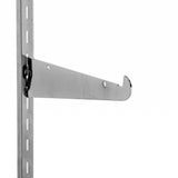 General duty shelf bracket, slots 1/2"-1"oc