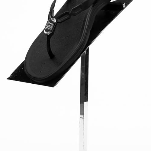 Présentoir à soulier chromé 12''H - Accessoires de présentation - Mobico Canada