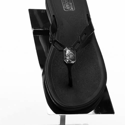 Présentoir à soulier chromé 8''H - Accessoires de présentation - Mobico Canada