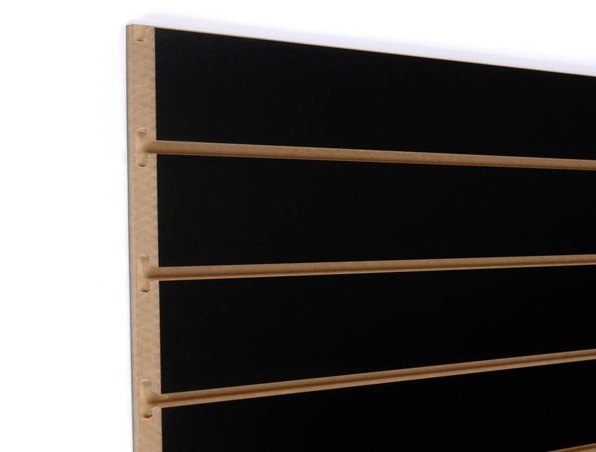 Panneaux rainuré 96"x 48''H rainuré sur le 96", noir - Boutique de golf - Mobico Canada
