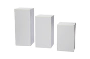 Ensemble de 3 podiums en mélamine - Accessoires de présentation - Mobico Canada
