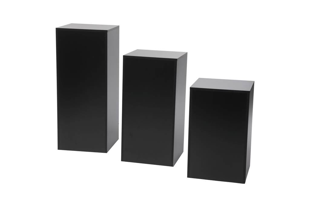 Ensemble de 3 podiums en mélamine - Accessoires de présentation - Mobico Canada