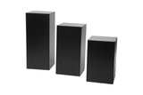 Set of 3 melamine podiums
