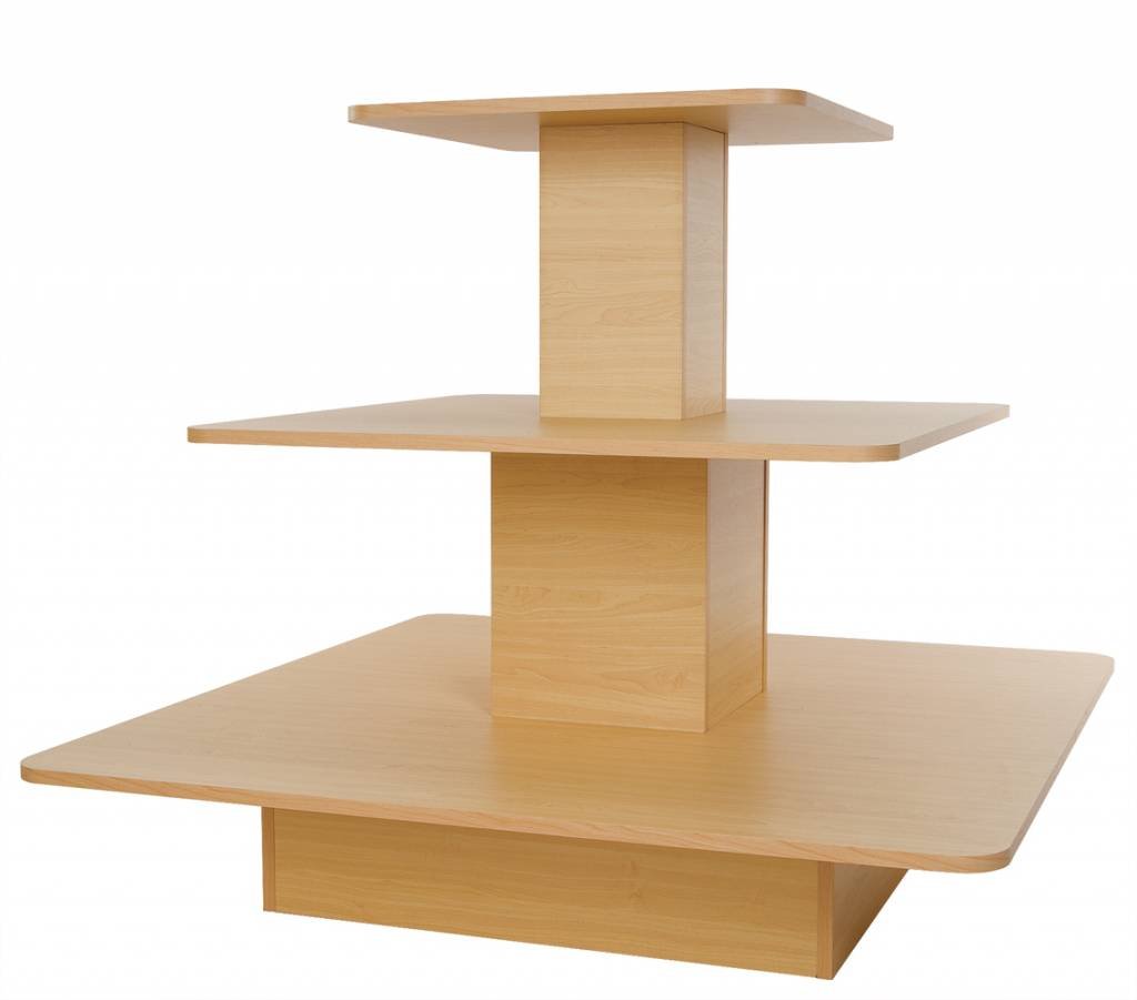 Table carrée 3 niveaux 48"x48"x42"H - Mobico Canada