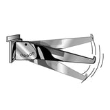 Équerre à tablette ajustable 5 positions pour panneaux rainurés