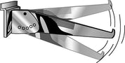 Support ajustable 5 positions pour slatwall - Accessoires pour panneaux rainuré - Mobico Canada