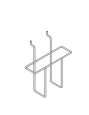 Support à brochure 9 - 1/2" x 2 - 1/2" x 9"H noir pour slatwall - Accessoires pour panneau perforé - Mobico Canada