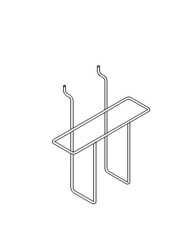 Support à brochure 9 - 1/2" x 2 - 1/2" x 9"H noir pour slatwall - Accessoires pour panneau perforé - Mobico Canada