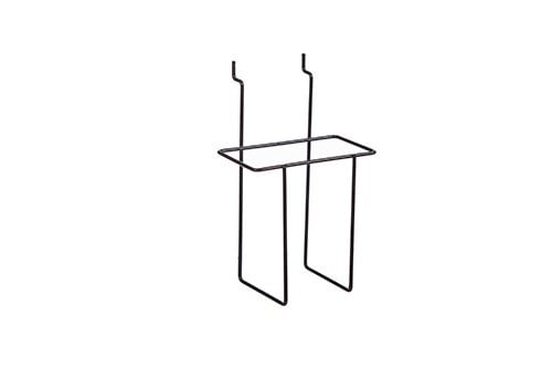 Support à brochure 9 - 1/2" x 2 - 1/2" x 9"H noir pour slatwall - Accessoires pour panneau perforé - Mobico Canada