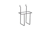 Support à brochure 9-1/2" x 2-1/2" x 9"H noir pour panneaux rainurés