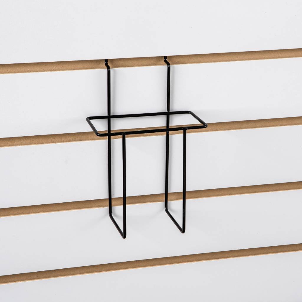 Support à brochure 9 - 1/2" x 2 - 1/2" x 9"H noir pour slatwall - Accessoires pour panneau perforé - Mobico Canada