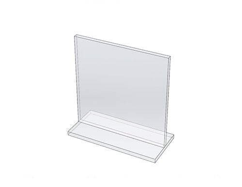 Diviseur flottant 4 - 1/2" x 4 - 1/2" - Acrylique - Mobico Canada