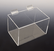Boîte en acrylique 7" x 4 - 1/2" x 4 - 1/2" pour slatwall - Accessoires pour panneaux rainuré - Mobico Canada