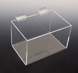 Acrylic bin 7" x 4-1/2" x 4-1/2" for slatwall 