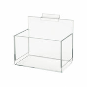 Boîte en acrylique 7" x 4 - 1/2" x 4 - 1/2" pour slatwall - Accessoires pour panneaux rainuré - Mobico Canada