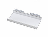 Slatwall acrylic slanted shelf