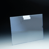 Sign holder 11" x 8-1/2"H for slatwall, acrylic 