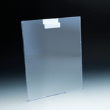 Sign holder 8-1/2" x 11"H for slatwall, acrylic