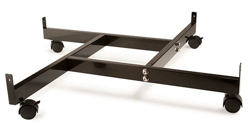 Base 4 côtés sur roues pour grilles & slatgrilles 24"L - Présentoirs pour vos événements - Mobico Canada