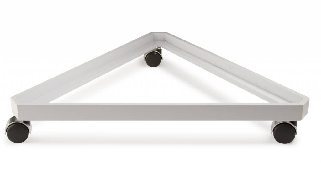Base triangulaire sur roues pour 3 grilles ou slatgrilles 24"L - Base, connecteur & support mural - Mobico Canada