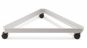 Base triangulaire sur roues pour 3 grilles ou slatgrilles 24"L - Base, connecteur & support mural - Mobico Canada