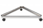 Base triangulaire sur roues pour 3 grilles ou slatgrilles 24"L - Base, connecteur & support mural - Mobico Canada