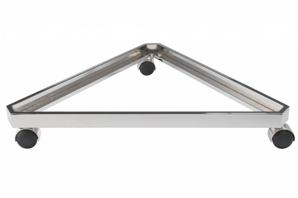Base triangulaire sur roues pour 3 grilles ou slatgrilles 24"L - Base, connecteur & support mural - Mobico Canada