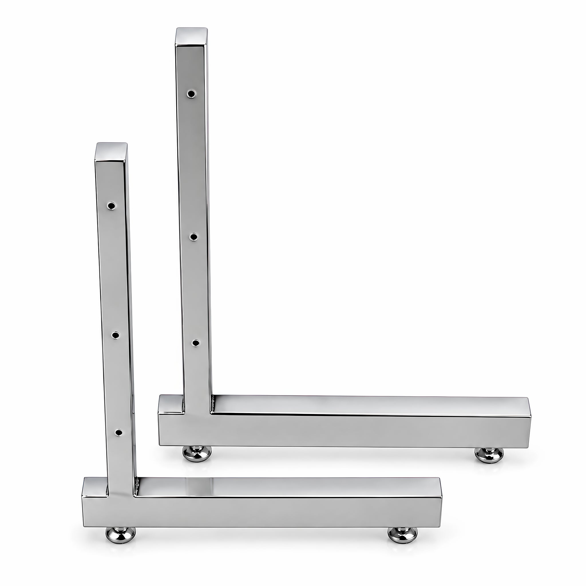 Paire de pattes en L 12 po x 19 po H pour grille et Slatgrille - Présentoirs pour vos événements - Mobico inc.