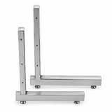 Paire de pattes en L 12 po x 19 po H pour grille et Slatgrille