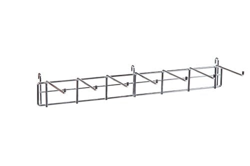 Support à ceintures 7 crochets de 5.5" pour grille, 24"L, chrome - Accessoires pour grille - Mobico Canada