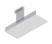 Étagère à chaussures 4 "x 10" en acrylique pour grille - Tablettes en acrylique - Mobico Canada