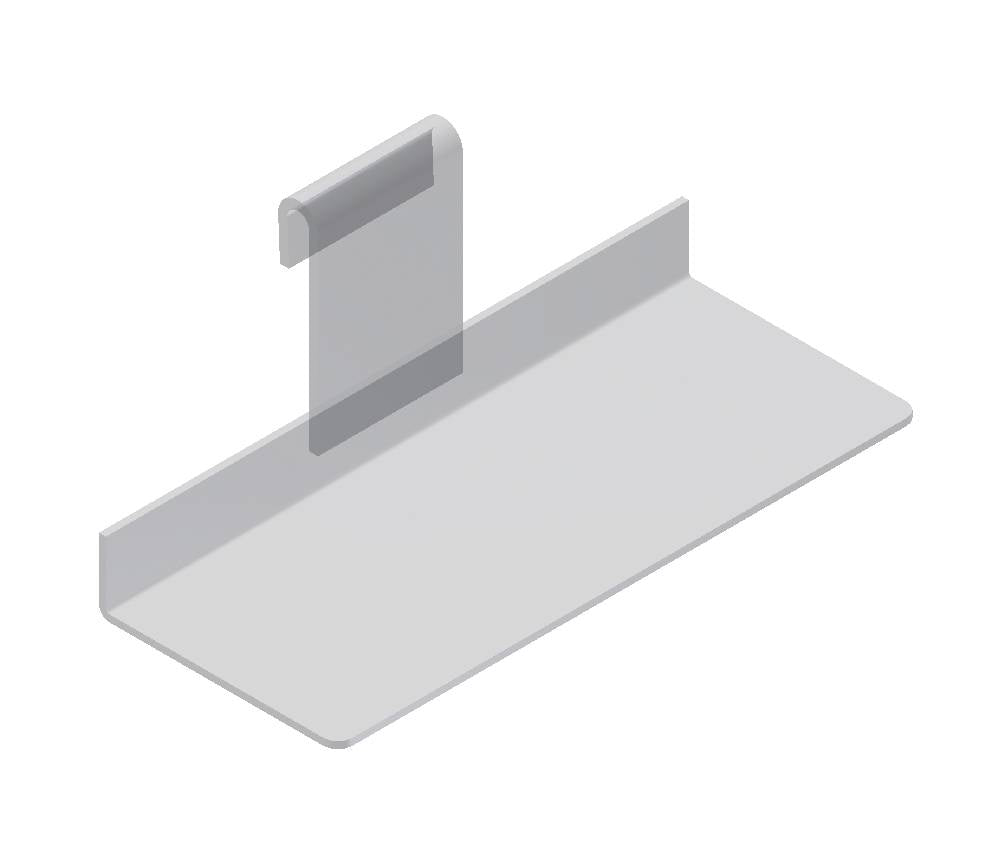 Étagère à chaussures 4 "x 10" en acrylique pour grille - Tablettes en acrylique - Mobico Canada