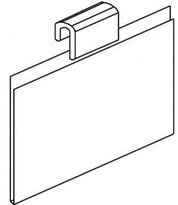 Porte affiche7" x 5 - 1/2"H pour grille - Accessoires pour grille - Mobico Canada