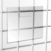 Porte affiche7" x 5 - 1/2"H pour grille - Accessoires pour grille - Mobico Canada